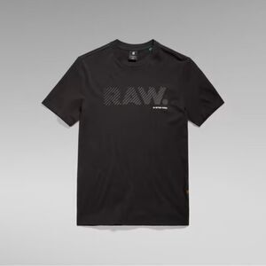 G-Star Black Short Sleeve Tee with Tonal RAW Design mens XL cotton basic